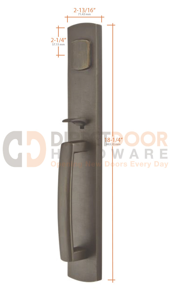 Emtek Sandcast Brighton Grip by Grip Handleset
