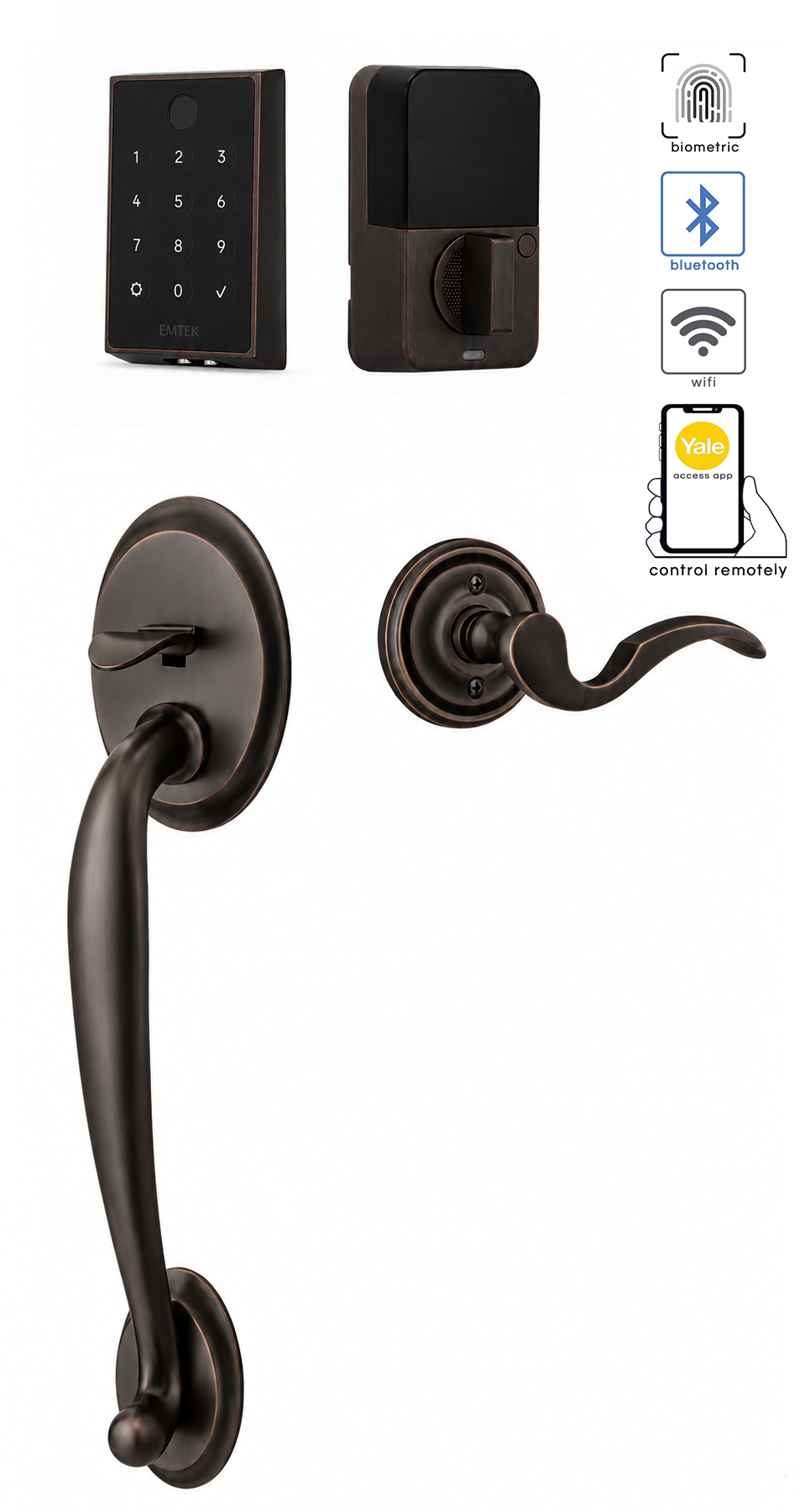 Emtek Saratoga Entrance Handleset