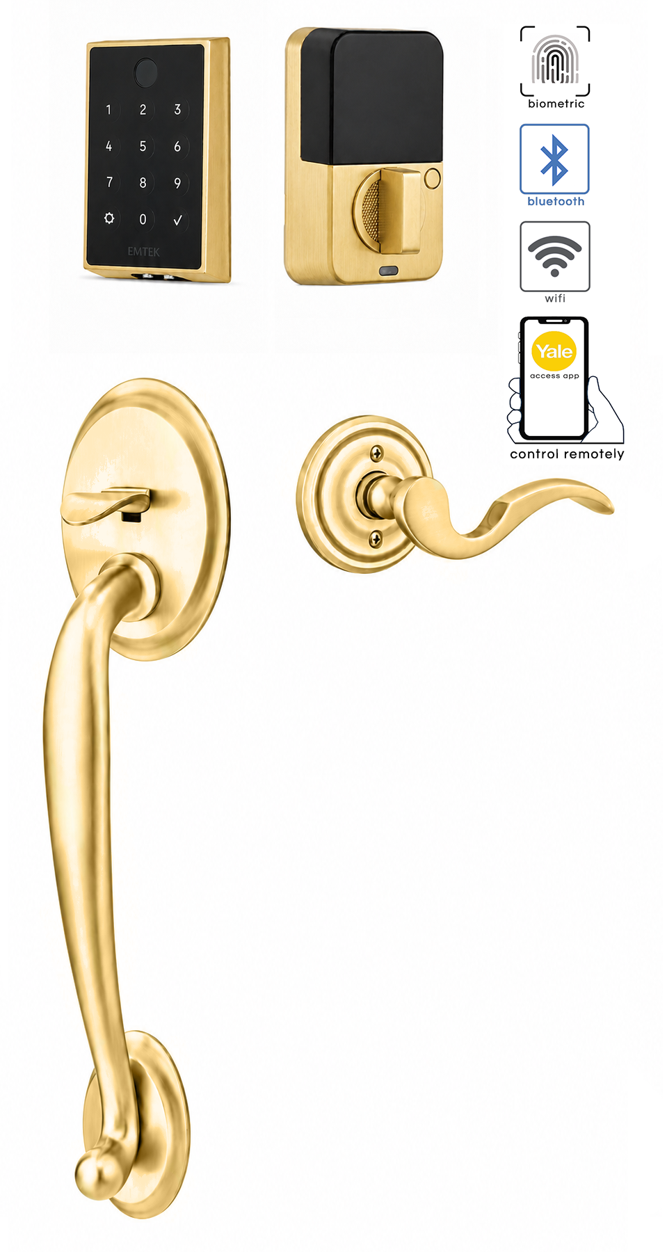 Emtek Saratoga Entrance Handleset
