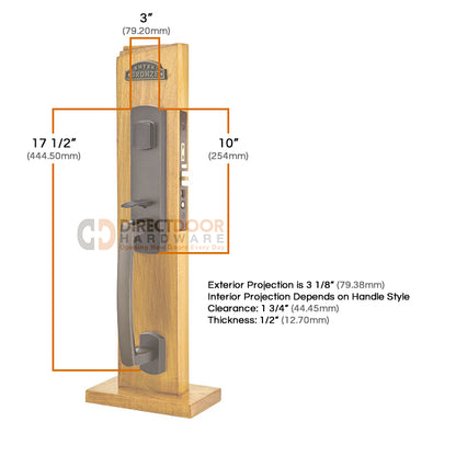 Emtek Sonoma Mortise Entrance Handleset
