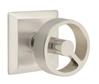 Emtek Spoke Interior Mortise Knob with Quincy Rosette