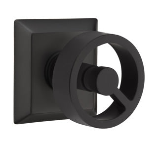 Emtek Spoke Interior Mortise Knob with Quincy Rosette
