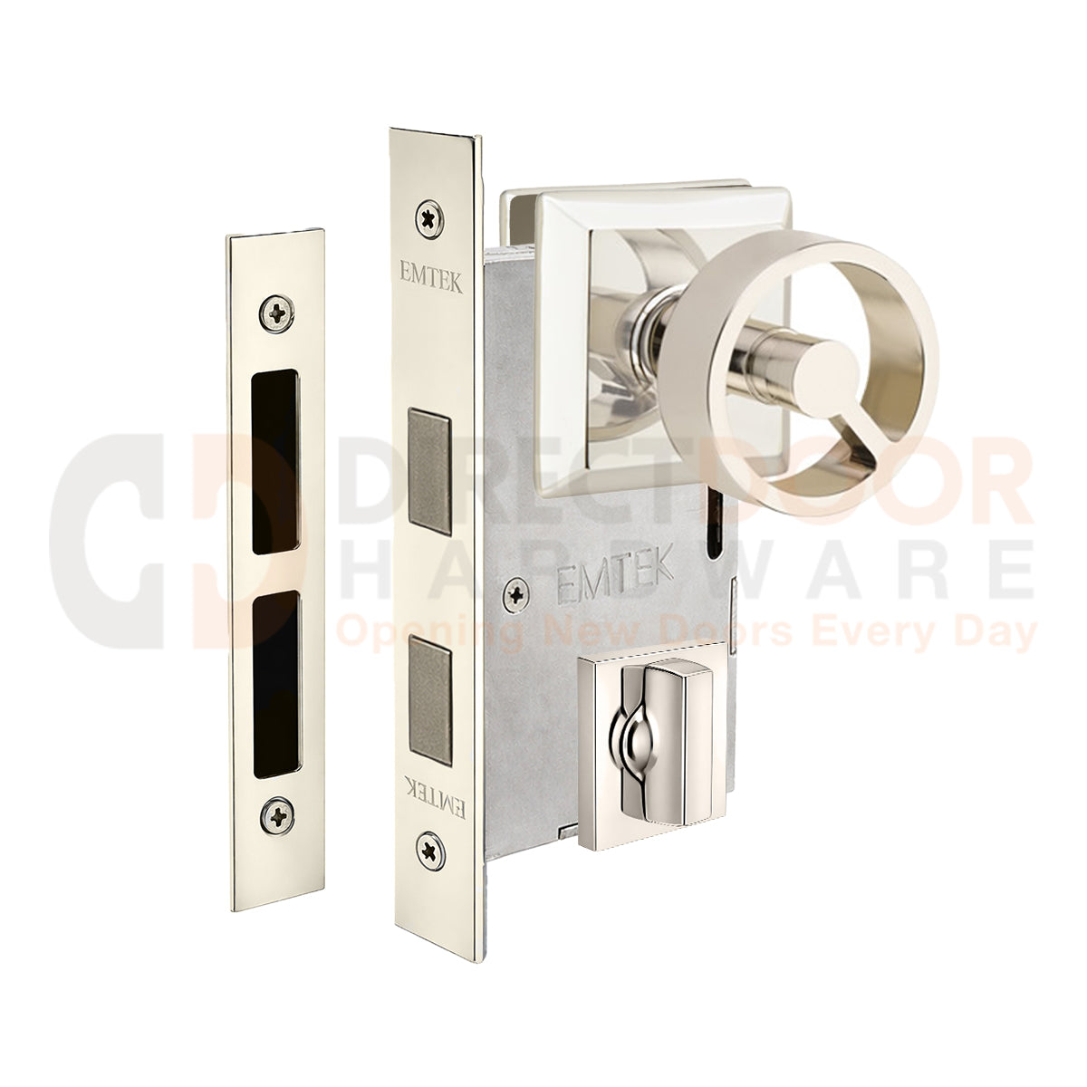 Emtek Spoke Interior Mortise Knob with Quincy Rosette