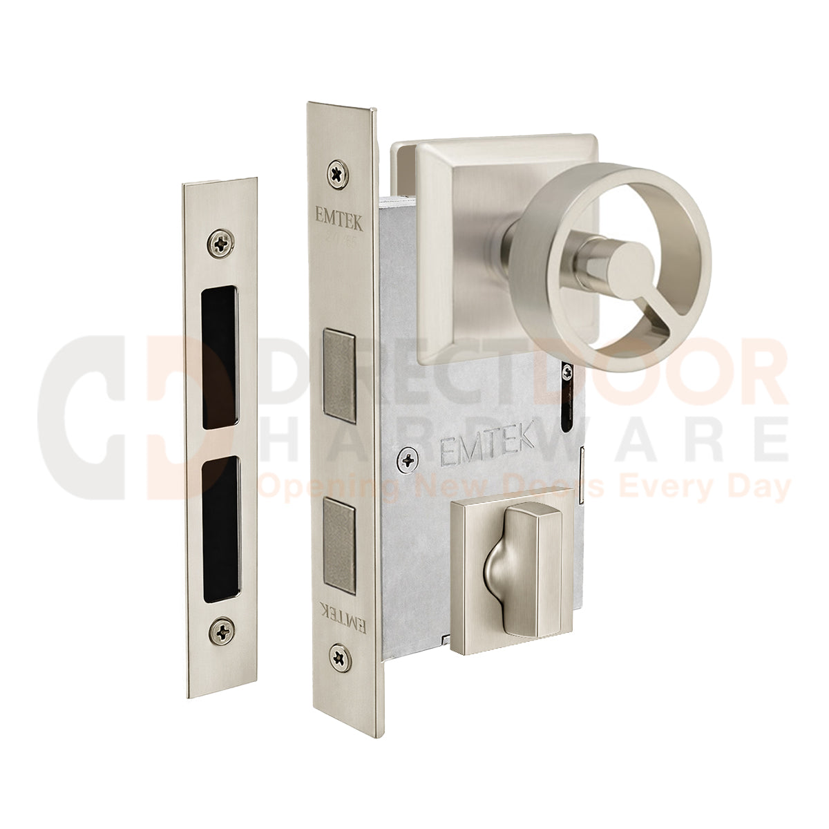 Emtek Spoke Interior Mortise Knob with Quincy Rosette