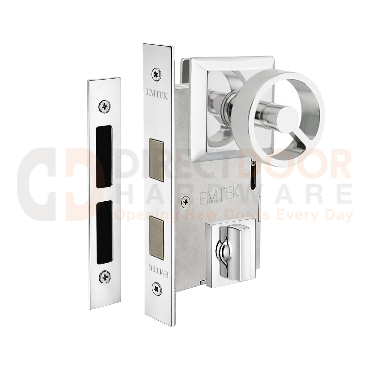 Emtek Spoke Interior Mortise Knob with Quincy Rosette