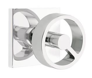 Emtek Spoke Interior Mortise Knob with Square Rosette