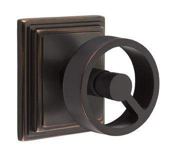 Emtek Spoke Knob with Wilshire Rosette - Oil Rubbed Bronze