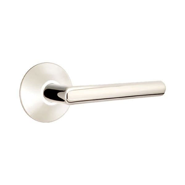 Emtek Stuttgart Interior Mortise Lever with Modern Rosette