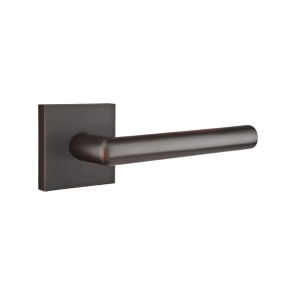 Emtek Stuttgart Interior Mortise Lever with Square Rosette