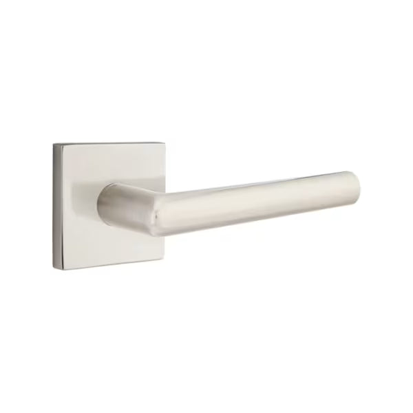 Emtek Stuttgart Interior Mortise Lever with Square Rosette