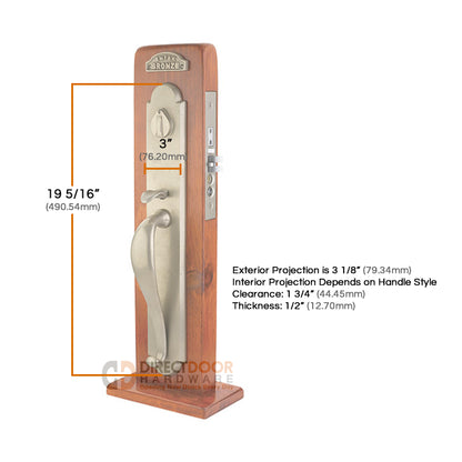 Emtek Topeka Mortise Entrance Handleset