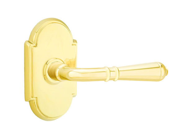 Emtek Turino Lever - #8 Rosette - Polished Brass