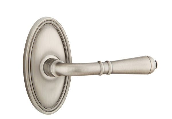 Emtek Turino Lever - Oval Rosette - Pewter