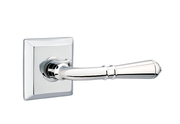 Emtek Turino Lever - Quincy Rosette - Polished Chrome