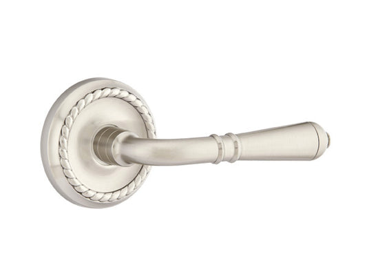 Emtek Turino Lever - Rope Rosette - Satin Nickel