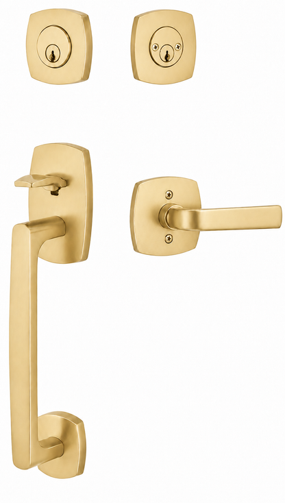 Emtek Cortina Lever with Regular Rosette