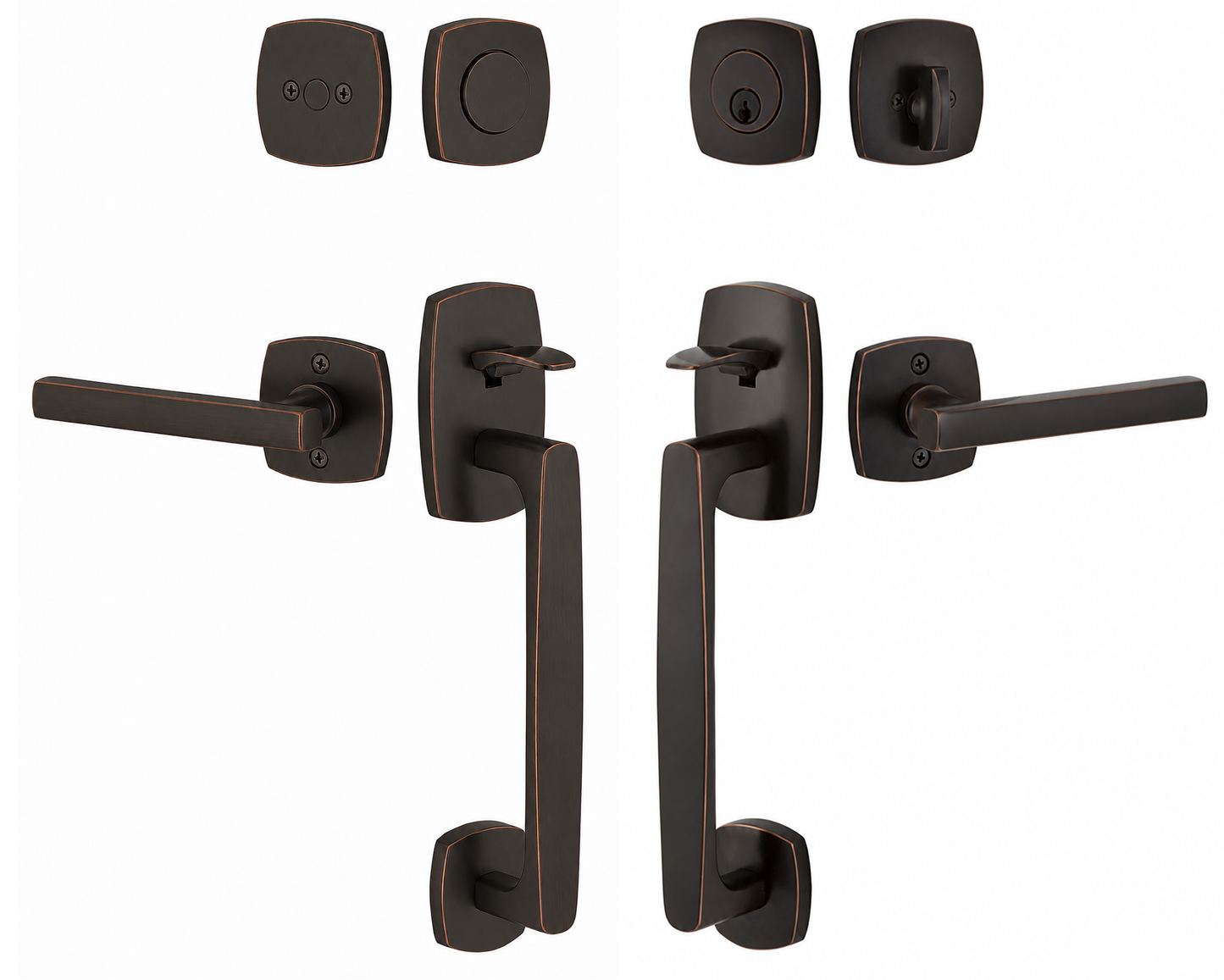 Emtek Urban Modern Sectional Entrance Handleset