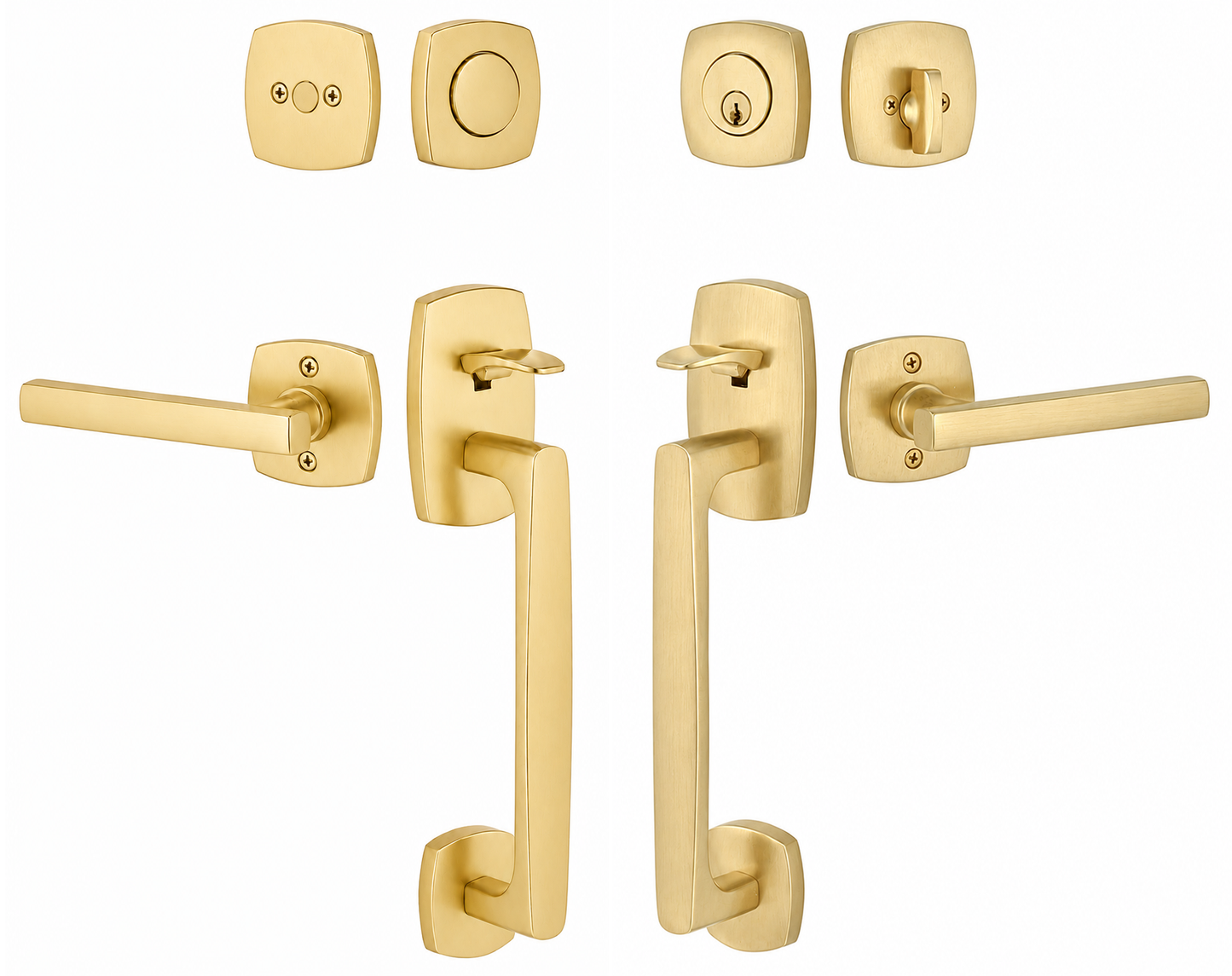 Emtek Urban Modern Sectional Entrance Handleset