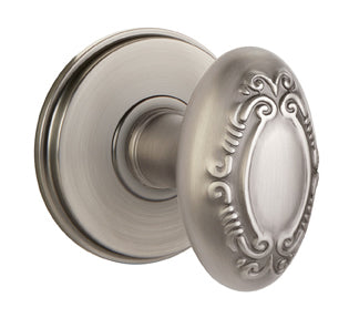Emtek Victoria Knob with Watford Rosette in Antique Nickel