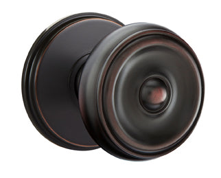 Emtek Waverly Knob with Watford Rosette in Oil Rubbed Bronze