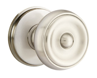 Emtek Waverly Knob with Watford Rosette in Satin Nickel