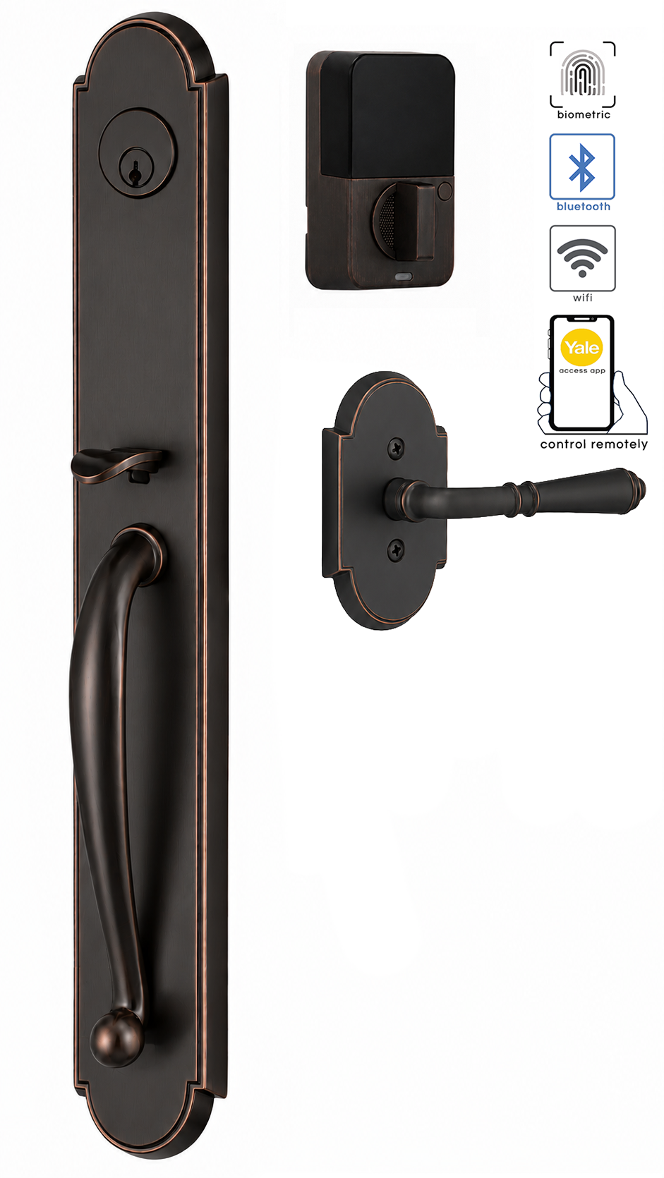 Emtek Wilmington Full Length Entrance Handleset