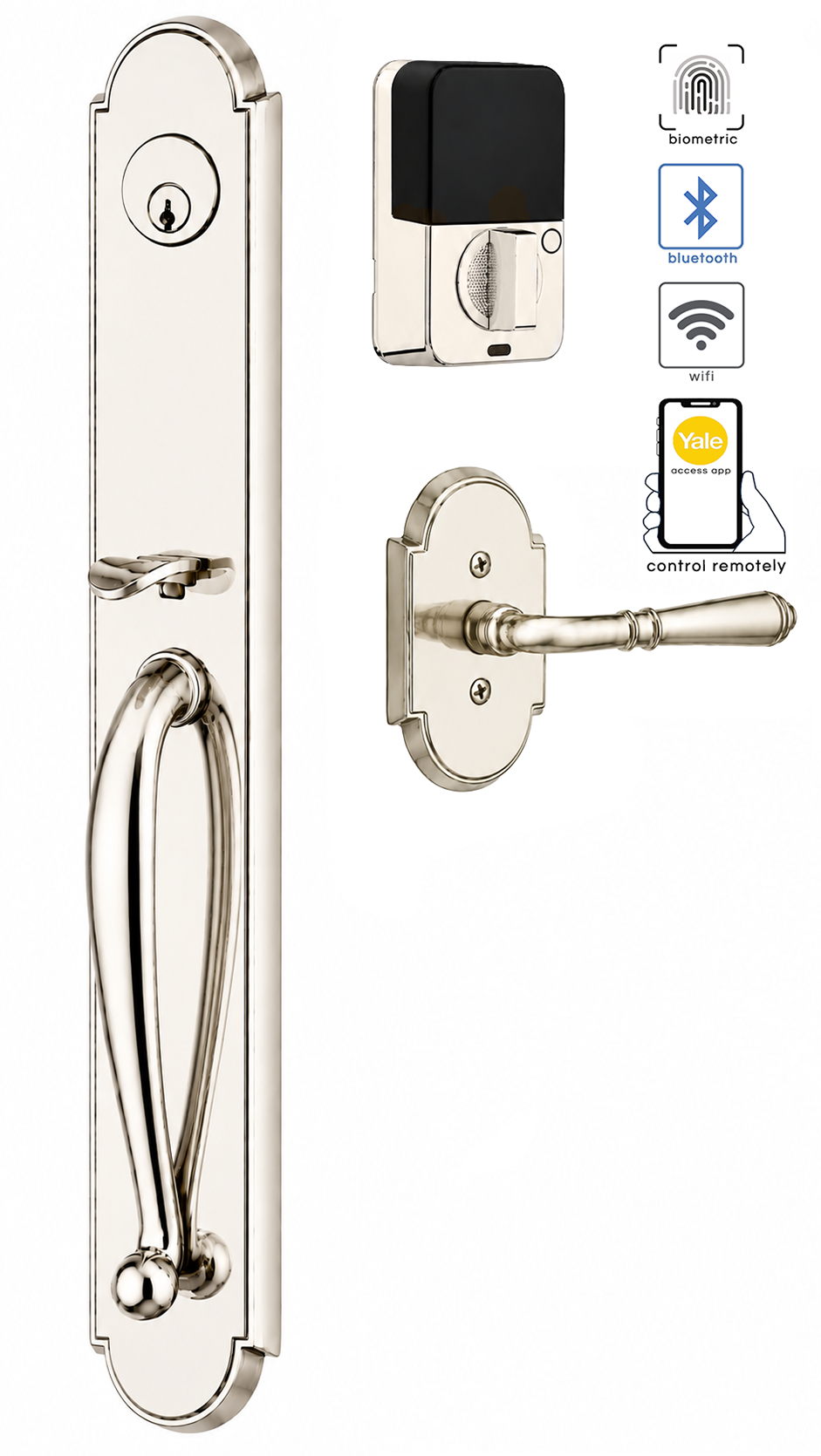 Emtek Wilmington Full Length Entrance Handleset
