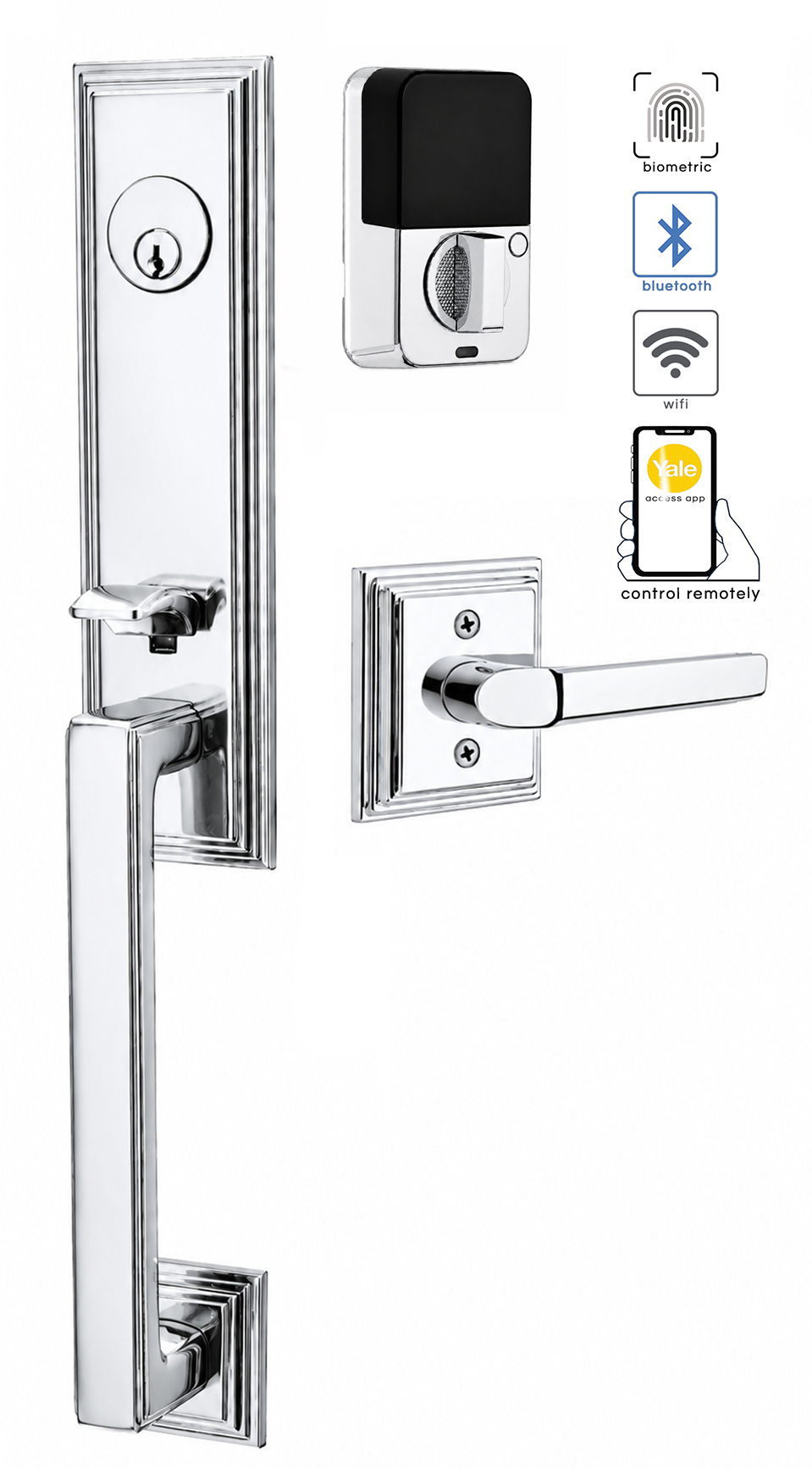 Emtek Wilshire Entrance Handleset