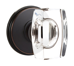 Emtek Windsor Crystal Knob with Watford Rosette