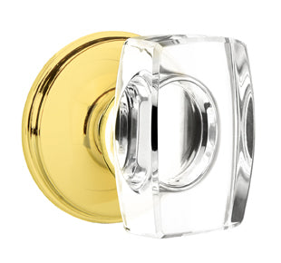Emtek Windsor Crystal Knob with Watford Rosette