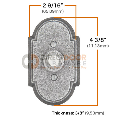Emtek Wrought Steel Style 1 Doorbell Cover