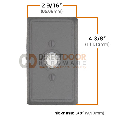 Emtek Wrought Steel Style 3 Doorbell Cover