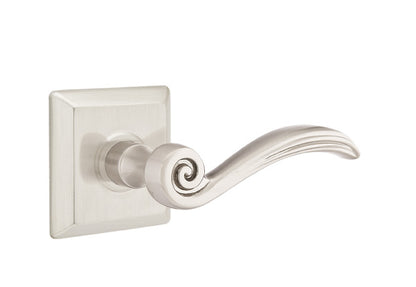 Emtek Elan Lever with Quincy Rosette - Satin Nickel