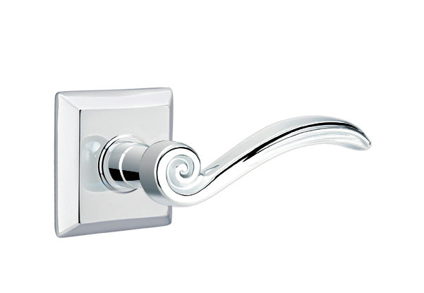 Emtek Elan Lever with Quincy Rosette - Polished Chrome
