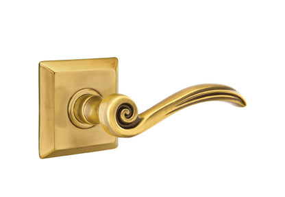 Emtek Elan Lever with Quincy Rosette - French Antique