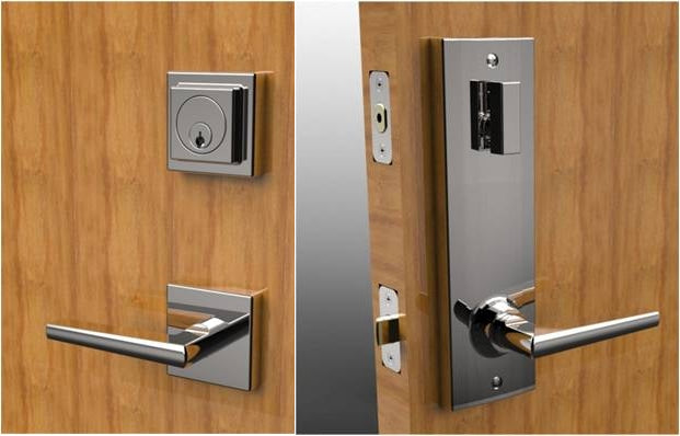EzSet Interconnected Lock Modern Style with Square Rosette