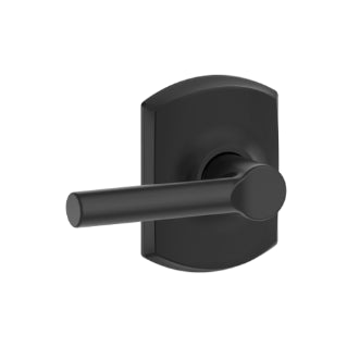 Greenwich Style Non-locking Broadway Lever-Matte Black