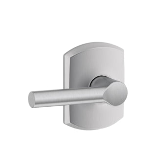 Greenwich Style Non-locking Broadway Lever-Satin Chrome