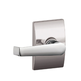 Schlage Elan Passage Lever with Century Rosette-Bright Chrome