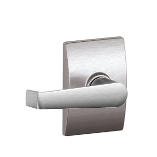 Schlage Elan Passage Lever with Century Rosette-Satin Chrome