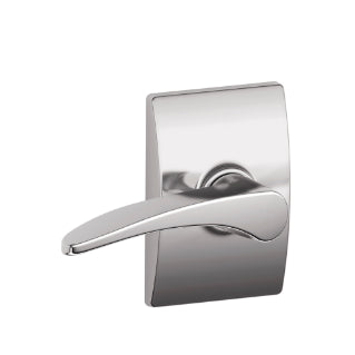 Schlage Manhattan Passage Lever with Century Rosette - Bright Chrome