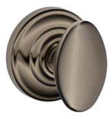 Schlage Siena Passage Knob with Andover Rosette-Antique Pewter