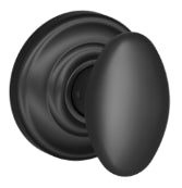 Schlage Siena Passage Knob with Andover Rosette-Matte Black