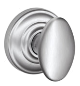 Schlage Siena Passage Knob with Andover Rosette-Satin Chrome