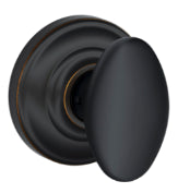 Schlage Siena Passage Knob with Andover Rosette-Aged Bronze