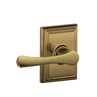 Schlage Avila Passage Lever with Addison Rosette-Antique Brass