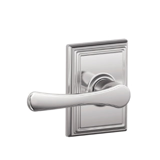 Schlage Avila Passage Lever with Addison Rosette-Bright Chrome