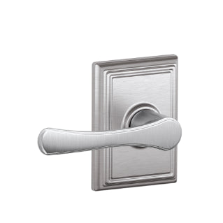 Schlage Avila Passage Lever with Addison Rosette-Satin Chrome