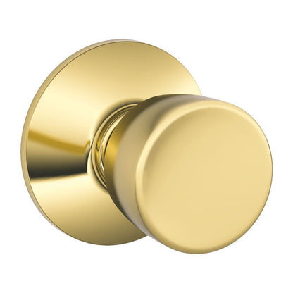 Schlage Bell Doorknob in Bright Brass