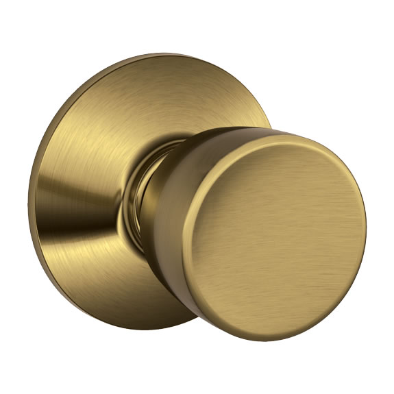 Schlage Bell Doorknob in Antique Brass